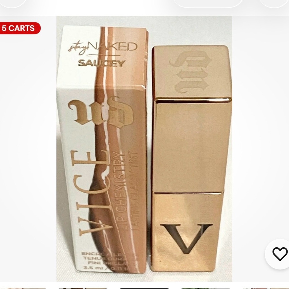Urban Decay Lip Chemistry Lip Tint - SauceyRose Gold